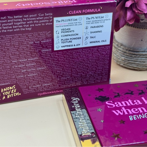 Nib polite society SANTA KNOWs 😉 eyeshadow palette - Picture 6 of 6